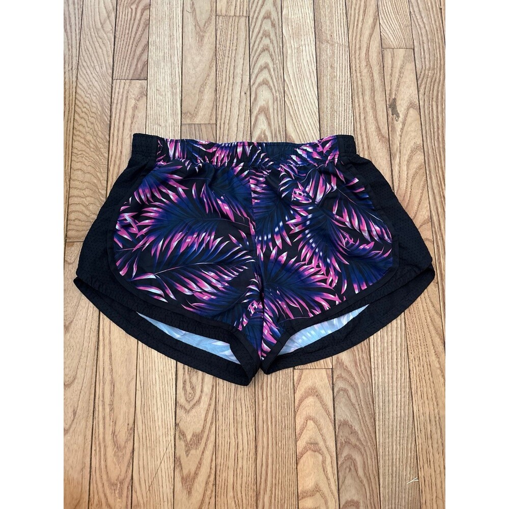 Shorts womens girls athletic sports breathable gym pink black built in underwear